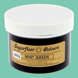 Χρώμα ζαχαροπλαστικής πάστα πράσινο mint 400γρ Sugarflair