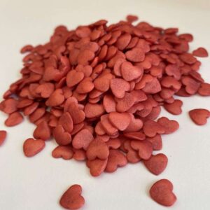 Sprinkles καρδιές κόκκινες περλέ 150γρ Sweetbite