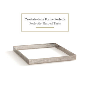 Τσέρκι για τάρτα τετράγωνο ανοξείδωτο 15x15x2cm Decora