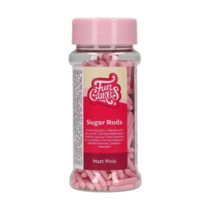 Sprinkles μπαστουνάκια ροζ 70γρ Funcakes