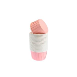 Θήκες cupcake σταθερές mini ροζ 3,8cm 100 τεμ