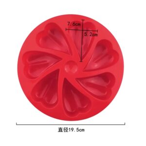 Alternative view of Φόρμα σιλικόνης καρδιές funky 7,6cm 7τεμ
