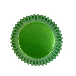 Θήκες cupcake πράσινo μεταλλιζέ 5cm 30τεμ PME