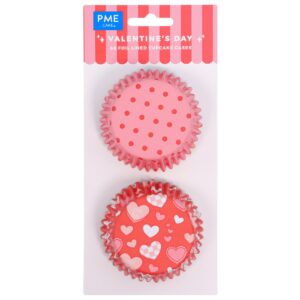 Θήκες cupcake Valentine's Day 5cm 60τεμ PME