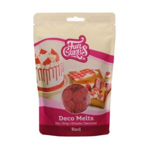 Alternative view of Deco melts κόκκινο 250γρ Funcakes