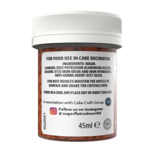 Alternative view of Sugar crystals κρύσταλλοι ζάχαρης rose gold 45ml Sugarflair