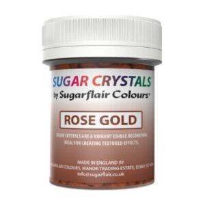 Sugar crystals κρύσταλλοι ζάχαρης rose gold 45ml Sugarflair