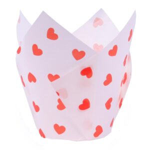 Alternative view of Θήκες για muffin τουλίπες Love Hearts 24τεμ PME