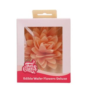 Παιώνια βάφλας πορτοκαλί μεγάλη Deluxe Funcakes