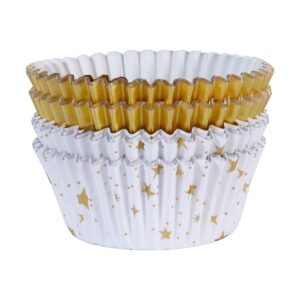 Alternative view of Θήκες cupcake golden stars 60τεμ PME