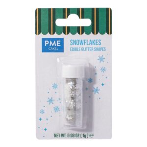 Glitter χριστουγεννιάτικες χιονονιφάδες 1γρ PME