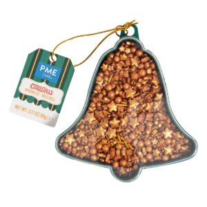 Sprinkles χρυσά Gold Bell 90γρ PME