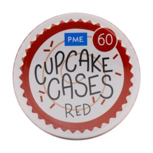 Alternative view of Θήκες cupcake κόκκινες 5cm 60τεμ PME