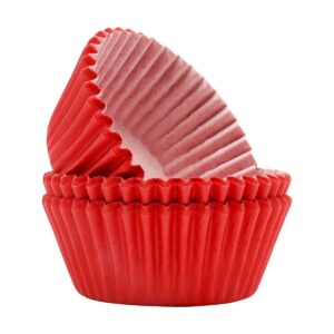 Θήκες cupcake κόκκινες 5cm 60τεμ PME