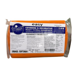 Ζαχαρόπαστα πορτοκαλί 1 kg Melilot Easy