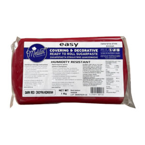 Ζαχαρόπαστα κόκκινο σκούρο 1 kg Melilot Easy