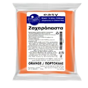 Ζαχαρόπαστα πορτοκάλι 250 g Melilot Easy