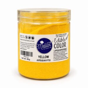 Χρώμα σοκολάτας κίτρινο 80 g Melilot