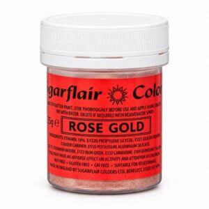 Χρώμα υγρό ροζ χρυσό 35 g Sugarflair