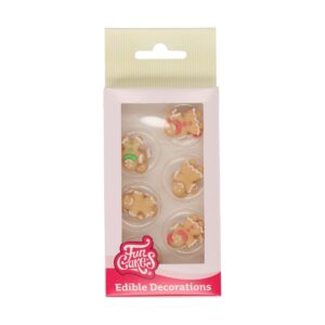 Βρώσιμα διακοσμητικά gingerbread 12 τεμ Funcakes