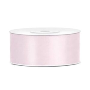 Κορδέλα σατέν ροζ powder ανοιχτό 25 mm 25 m PartyDeco