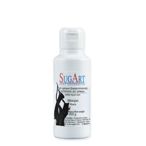 Χρώμα ζαχαροπλαστικής υγρό μαύρο 200γρ Sugart